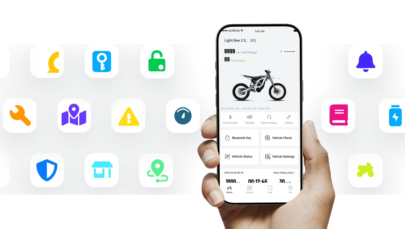 Conectividad de Próxima Generación - Sur-Ron App