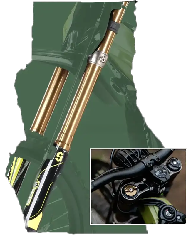Detalle Horquilla Delantera Surron Light Bee X 2025